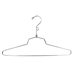 SSWBasics Metal Dress Hangers (16 inch Chrome Hanger) - Case of 100 - Metal - Picture 1 of 2