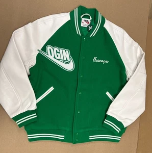 NIKE X NIGO NRG VARSITY JACKET OGIN JAPAN ASIAN EXCLUSIVE GREEN WHITE GR. XL - Bild 1 von 3