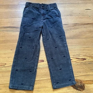 Kitestrings dark gray whale embroidered corduroy pants SIZE 6 - Picture 1 of 4