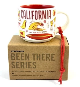 Starbucks Been There Series CALIFORNIA Mini Mug 2 Oz Espresso Cup/Ornament NEW - Picture 1 of 6
