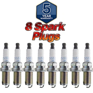 Set of 8 NGK  Spark Plugs PLFR5A11 6240 Laser Platinum For Nissan Suzuki 4.0L - Picture 1 of 6