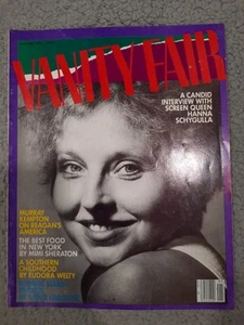 Vanity Fair, Jan 1984. Hanna Schygulla Cover Screen Queen No Label - Picture 1 of 2