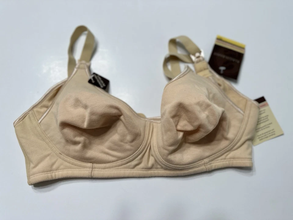 Sujetador La Leche League Mujer Enfermería Maternidad Nude Beige 36C Nuevo con Etiquetas Foto 1 de 4