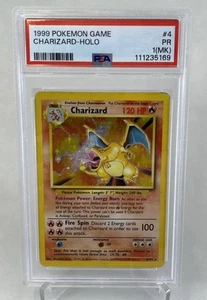 Pokémon TCG Charizard Base Set 4/102 Holo PSA 1 (MK) PSA1 Pokemon Card 1999 Holo - Picture 1 of 4