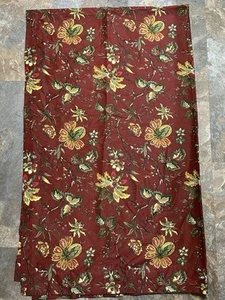(1) WAVERLY Home Classics - Borgogna floreale cremisi - pannello tenda - 49 x 83 - BELLO A++ - Foto 1 di 6