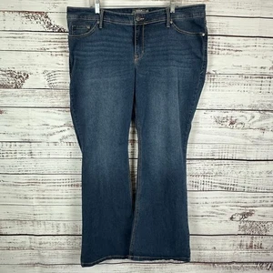 Torrid Luxe Slim Boot Super Stretch Dark Wash Denim Damenjeans 31" Schrittlänge 20R - Bild 1 von 6