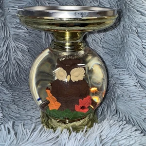 Bath and BodyWorks Herbst Eule Wasserkugel 3 Docht Kerzenhalter Standfuß NEU im Karton - Bild 1 von 2