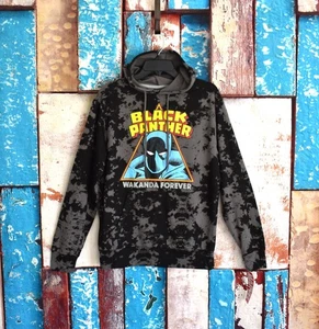 Men's Marvel Wakanda Forever Black Panther Hoodie LARGE Multicolor NEW - Picture 1 of 10