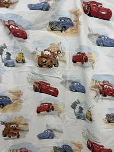 Pottery Barn Kids Disney Pixar Cars TODDLER Flat Sheet ONLY PRE-OWNED - Picture 1 of 10