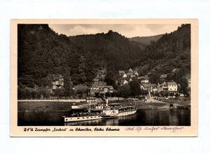 Foto Ak Dampfer Einheit in Schmilka Sächsische Schweiz 1956 - Bild 1 von 2