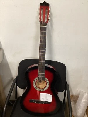 Guitarra Acústica Clásica Bridgecraft 6 Cuerdas Mano Derecha 20 Trastes Rojo Sunburst Foto 1 de 4