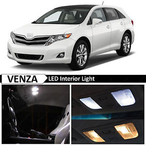 15x White Interior License Plate LED Light Package For 2009-2015 Toyota Venza