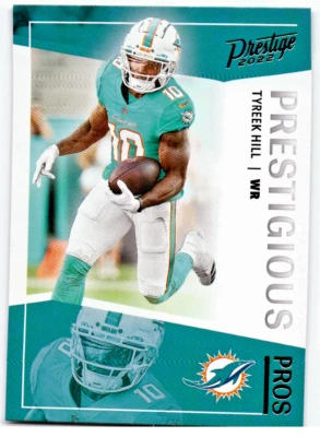 2022 Panini Prestige #PP-7 Tyreek Hill Prestigious Pros - Image 1 of 2