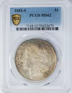 1883-S Morgan Silver Dollar $ MS62 Secure PCGS 949628-27 - Picture 1 of 4