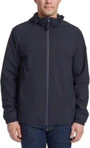 Calvin Klein Herren Windbreaker Jacke mit Kapuze, blau oder schwarz, M, L, XL - Neu mit Etikett - Bild 1 von 10