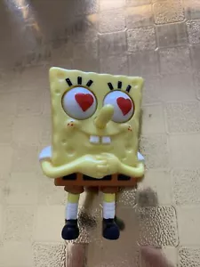 Sponge Bob Schwammkopf Spielfigur 3" hoch - Augen ändern sich beim Drücken am Rücken - Bild 1 von 5