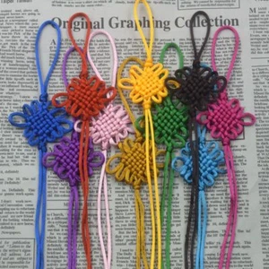 5/10pc Handwork Chinese Knot Pendant Craft Gift Jewelry Making DIY Accessory - Picture 1 of 23