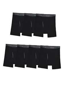 Men's Coolzone Boxer Briefs, Moisture Wicking & X-Large 7 7 Pack - Black - Picture 1 of 8