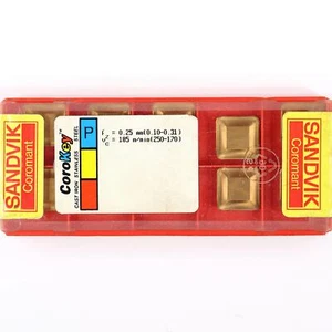 10 SANDVIK SPKR 1203EDR-WH - Grade GC-A CNC Milling Coated Carbide Inserts - Imagen 1 de 8