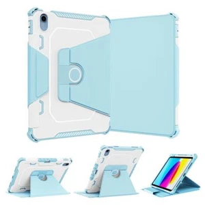 Leather 360 Rotating Smart Case Cover For iPad 10th  9 8 7 Air 2 4th 5th Pro 11 - Picture 1 of 19