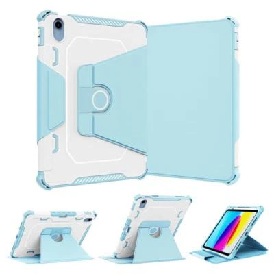 Leather 360 Rotating Smart Case Cover For iPad 10th  9 8 7 Air 2 4th 5th Pro 11 - Image 1 of 4