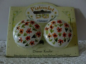 Pfaltzgraff PISTOULET Round Ceramic Drawer Pulls, NIP - Picture 1 of 3