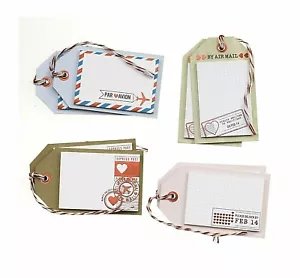 Martha Stewart Etichette PreMade Artigianali - NOTE D'AMORE POSTA AEREA - 8 pezzi - Foto 1 di 2