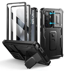 Dexnor for Samsung Galaxy S24 Ultra Case Heavy Duty Rugged with Camera Cover - Picture 1 of 84