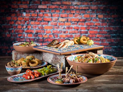 Campinggeschirr, Melamin Geschirrset, Picknickgeschirr bunt für Boot, Wohnmobil - Bild 1 von 4