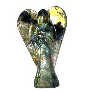 Labradorite Guardian Angel Figurine 2" Crystal for Intuition, Magic & Protection - Picture 1 of 6