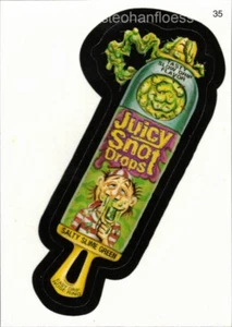 Topps Wacky Packages 2006: pegatina totalmente nueva serie 3 #35 juicy snot drops - Imagen 1 de 1