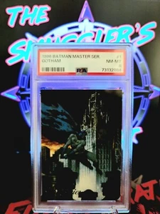 1996 SkyBox Batman Master Series Gotham #1 PSA 8 NM-MT - LOW POP - Picture 1 of 2
