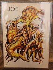 Vintage Ugly Monster Sticker Card 26 JOE Topps 1965 Basil Wolverton Art HTF RARE