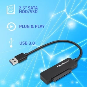 Qoltec Adapter SATA Przejściówka na dysk SSD HDD 2.5" USB 3.0 Super speed - Zdjęcie 1 z 9