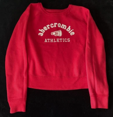 Sudadera Abercrombie Niños Roja, Talla L, 60% Algodón 40% Poliéster Foto 1 de 4