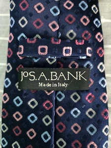 Jos A Bank Krawatte Herren Made in Italy Seide Navy Blau - Bild 1 von 7
