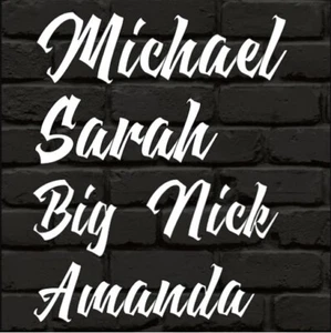 Custom Personalized Graffiti Tag Name Decal Sticker for Car Window Tumbler Wall - Picture 1 of 2