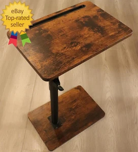 Sofa Armrest Tray Table for Couch - 360° Swivel Height Adjustable End for Small - Picture 1 of 6