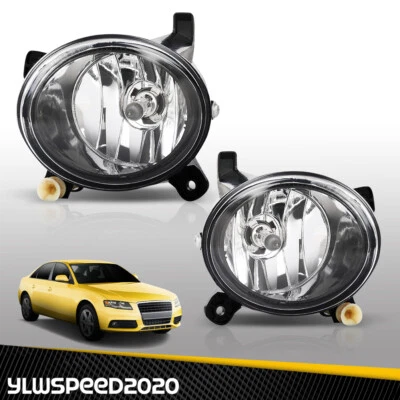 Fit For Audi A4 S4 B8 Sedan 2009-2012 Pair Front Fog Light Lamp Kit - Image 1 of 4