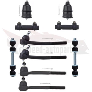 For Cadillac Brougham 1987-1992 Suspension 10pcs Tie Rod End Stabilizer Bar Link - Picture 1 of 3