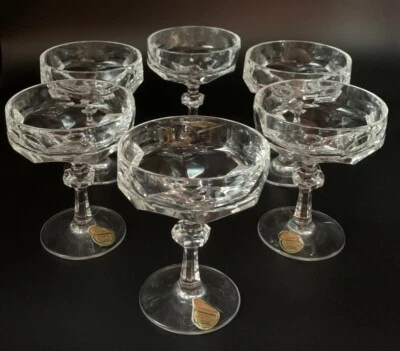 Prunkvolle Kristall Sektschalen; Joska Waldglashütte Bodenmais; 120ml - Bild 1 von 4