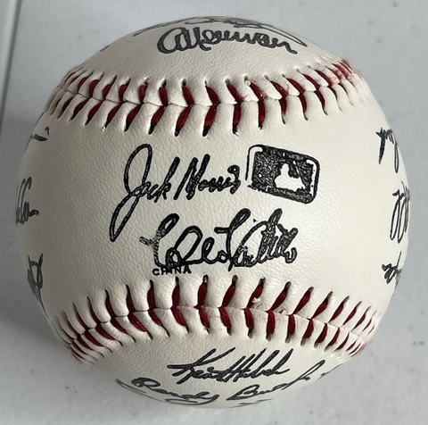 Minnesota Twins 1991 MLB World Series Champions Facsimile Team Autographed Ball Cover