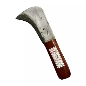 4 Zoll Hawkbill feste Klinge Messer Stahl Thai Kralle Macheten Vintage Stil Peeling Durian - Bild 1 von 11