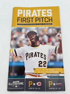 Andrew McCutchen 2015 FIRST PITCH MAGAZINE PITTSBURGH PIRATES Braves & Reds - Image 1 of 2