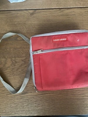 Case Logic Red 20 Cassette Carrying Bag Zipper  Made in USA Storage With Strap - Image 1 of 4