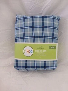 4 pc Circo Basic Collection Plaid Microfiber Full Sheet Set NIP - Picture 1 of 3
