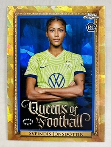 Sveindis Jonsdottir 2022-23 Topps Chrome Sapphire UEFA Womens Queens Of Football - Picture 1 of 2