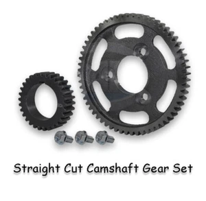 VW TYPE 1 BUG BUS GHIA BUGGY BAJA STRAIGHT CUT CAM GEAR SET WITH BOLTS AC109310 - Picture 1 of 2