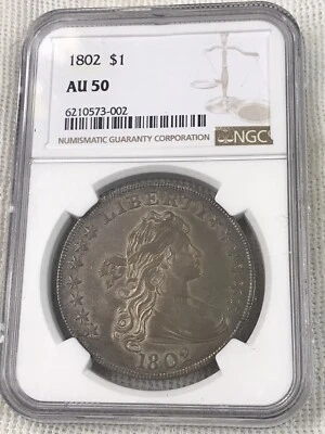 1802 Draped Bust Dollar. Nice Clean Original Coin - Image 1 of 4