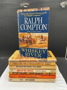 Konvolut 8 Vintage Cowboy Western Taschenbücher verschiedene Autoren 80er Jahre - Bild 1 von 11